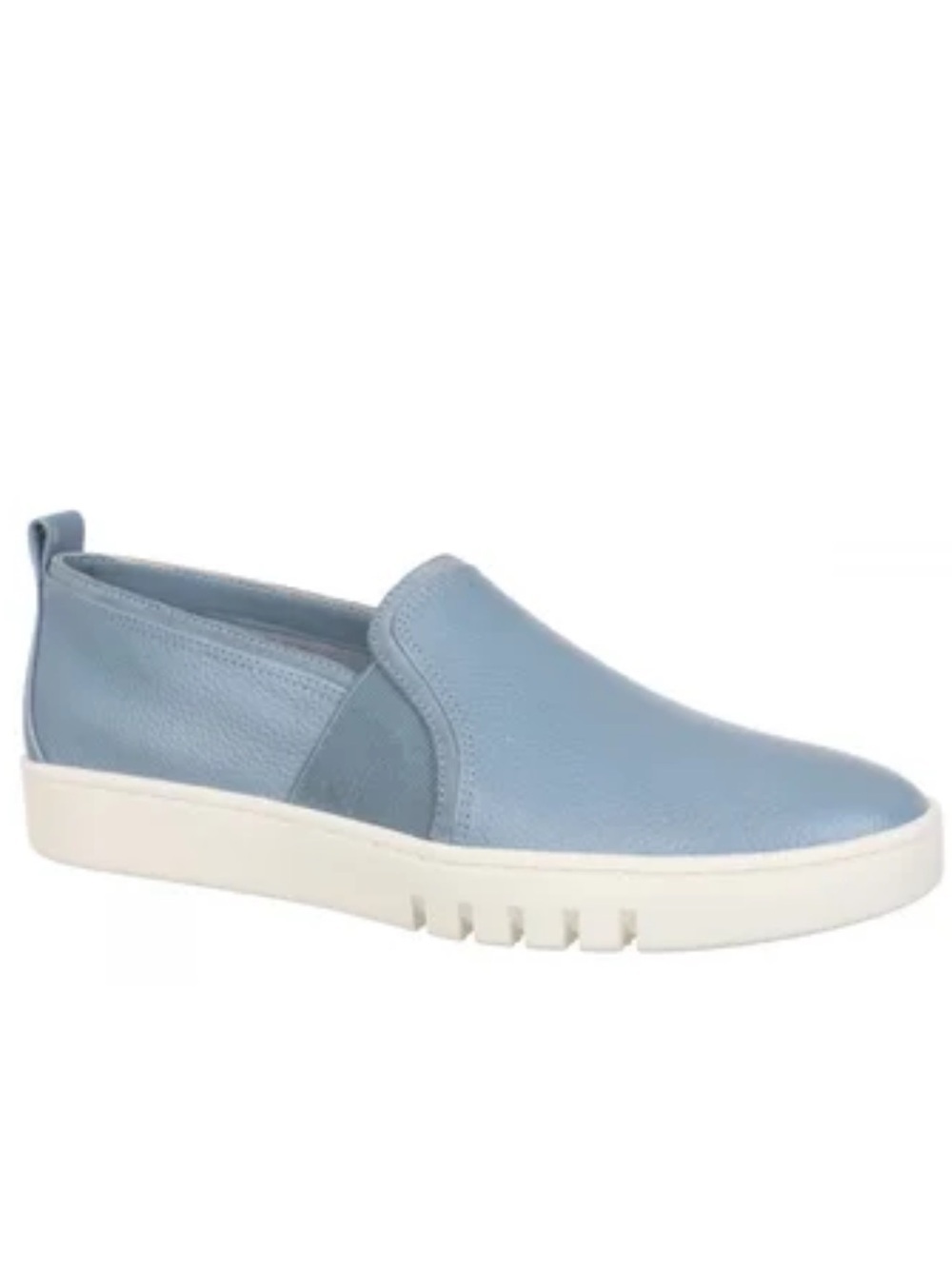 Vionic Cambria Blue Haze Leather Slip On  Size 11W‎ NEW